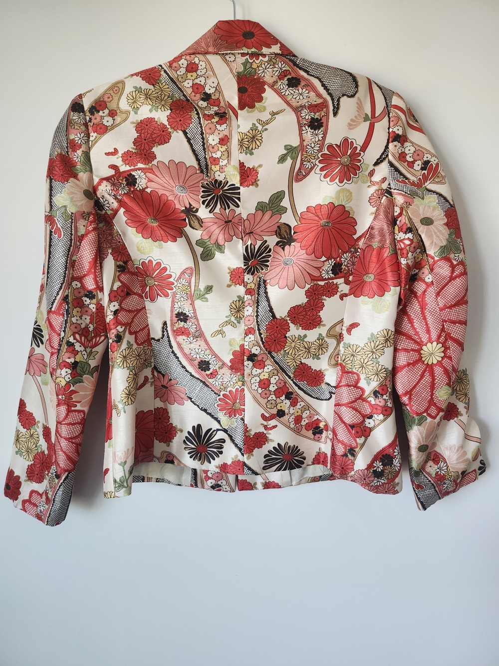 70's Style Floral Patterned Blazer Jacket - Picture 7 of 8